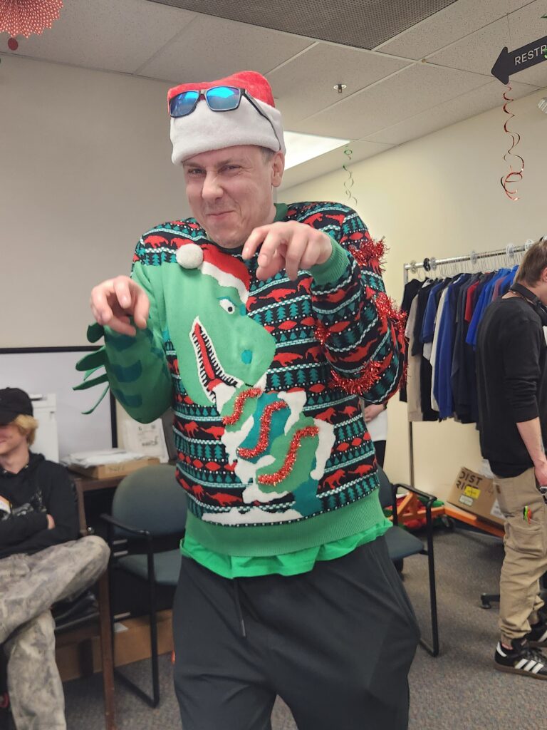 Hawk was in the Holiday Spirit 